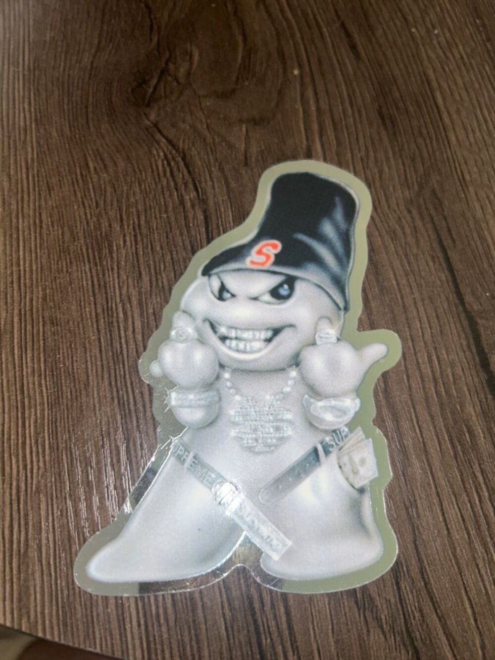 Supreme Snowman Sticker White / Black Brand New